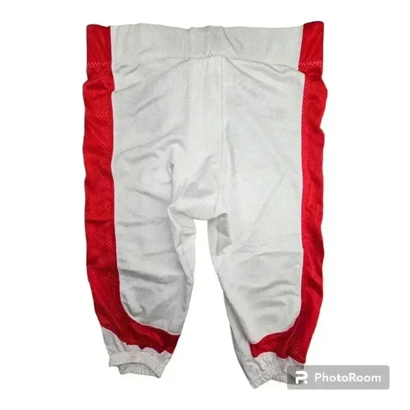 COPY - Nike Men's Open Field Football Pants White/Scarlet Red #615745/109 NWT XL - Picture 4 of 9